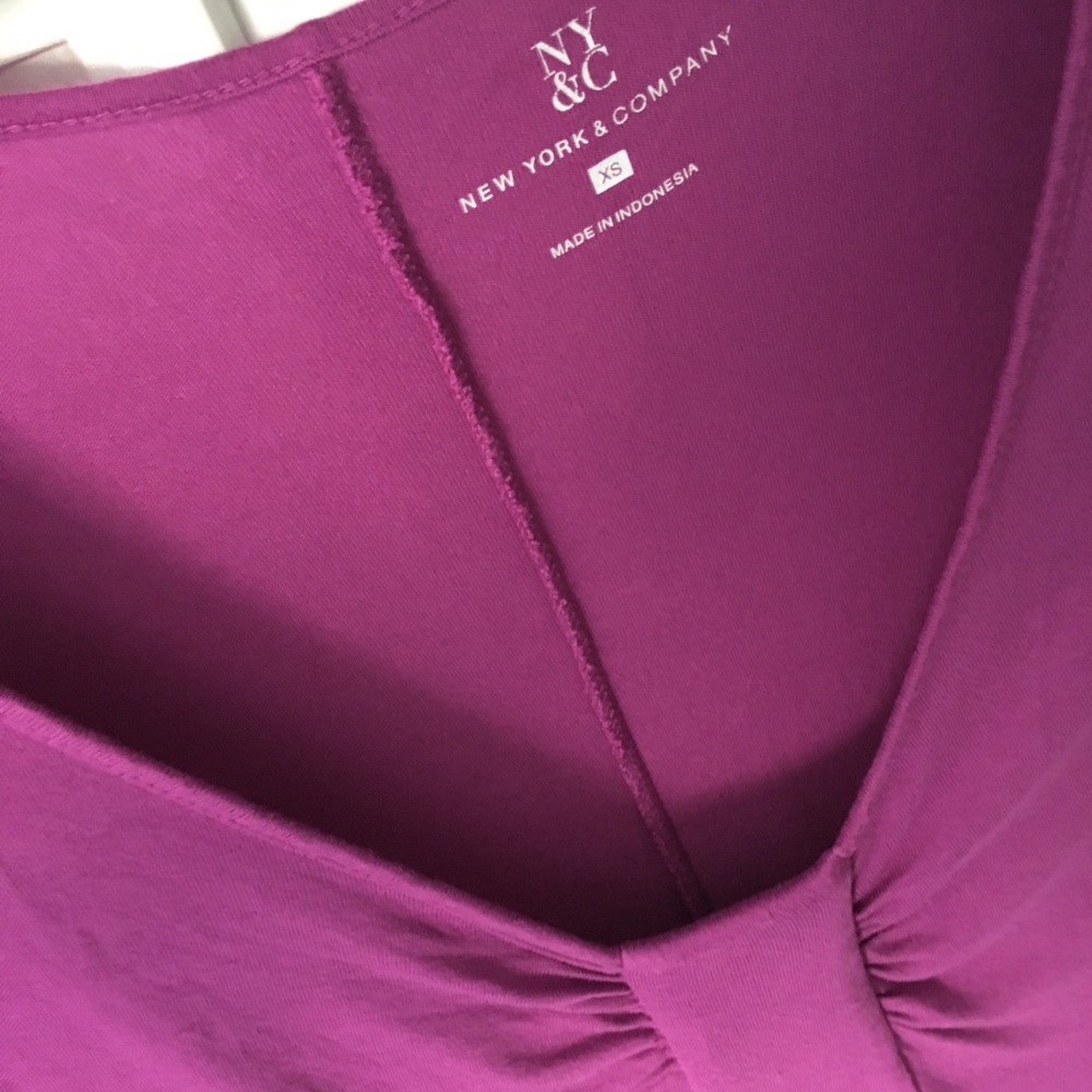 NYCo Fuchia batwing Top XS - Picture 4 of 4